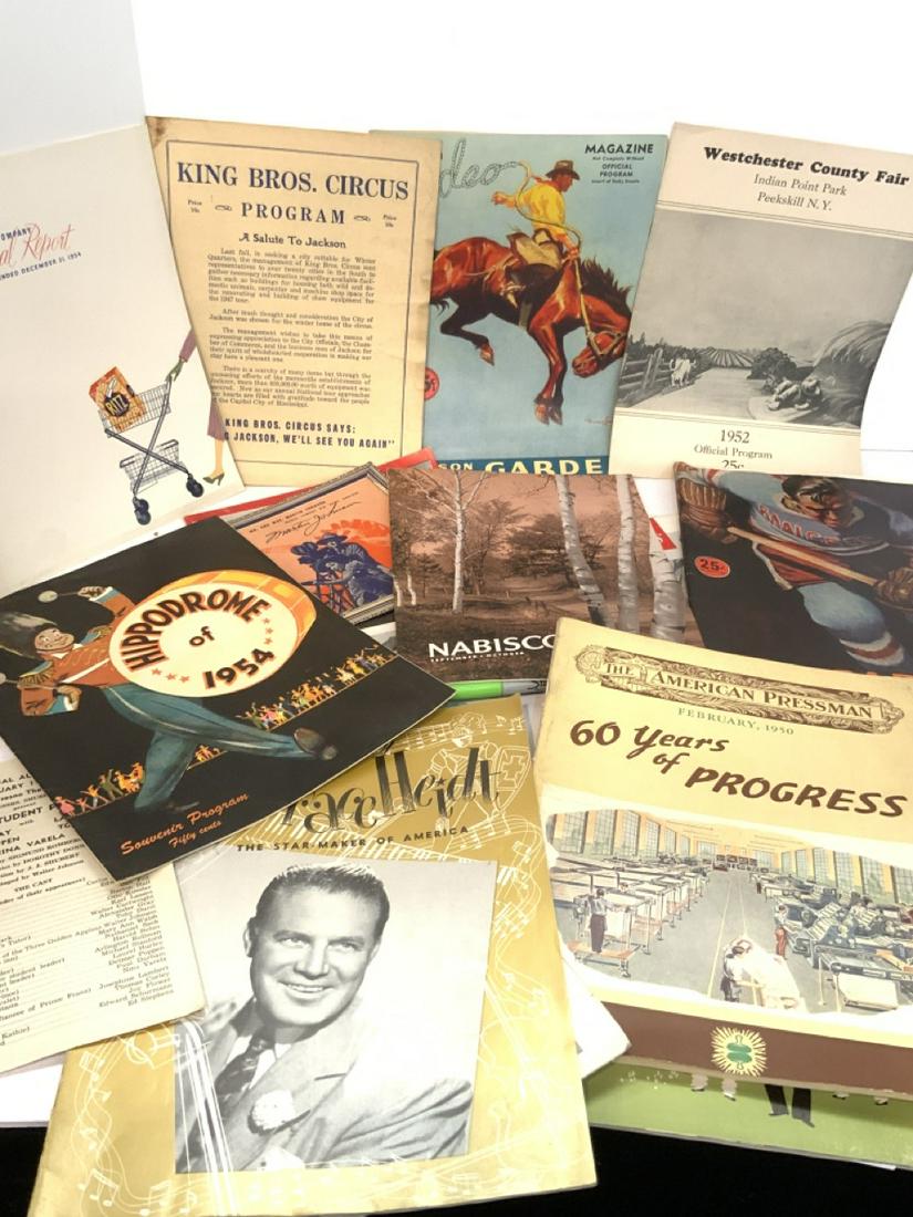 Paper Ephemera And Programs Lot (1 of 4)