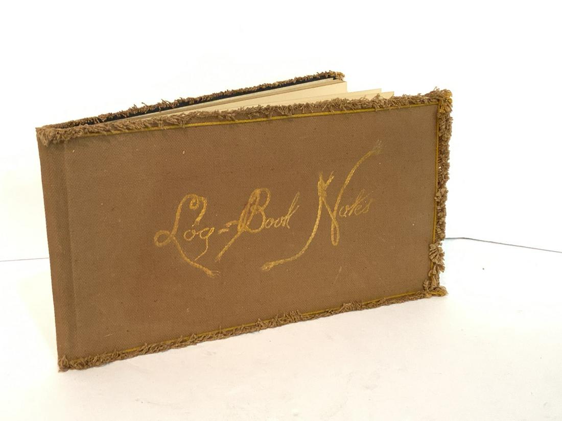 19th c. Nautical Themed Log Book 1889 (1 of 4)