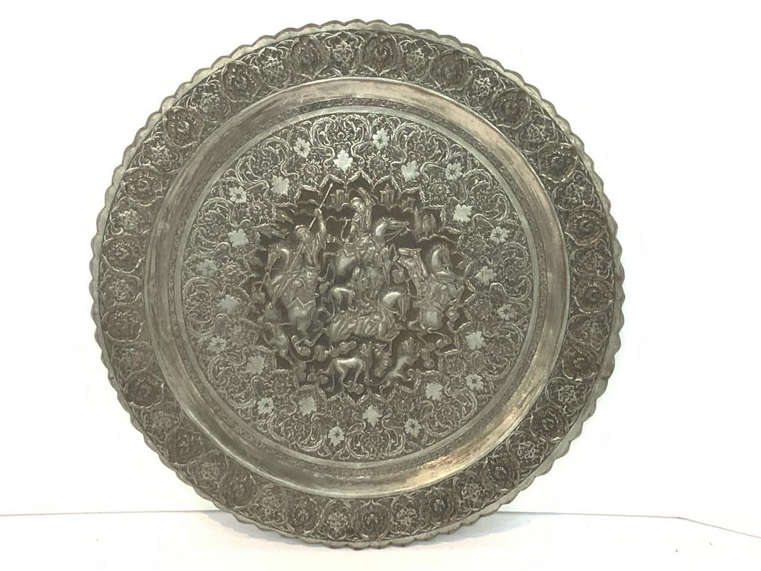 Highly Ornate Antique Persian Charger (1 of 5)