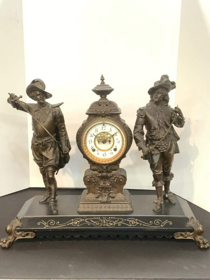 19th c. Ansonia Mantle Clock "Don Juan And Don Caesar (1 of 7)