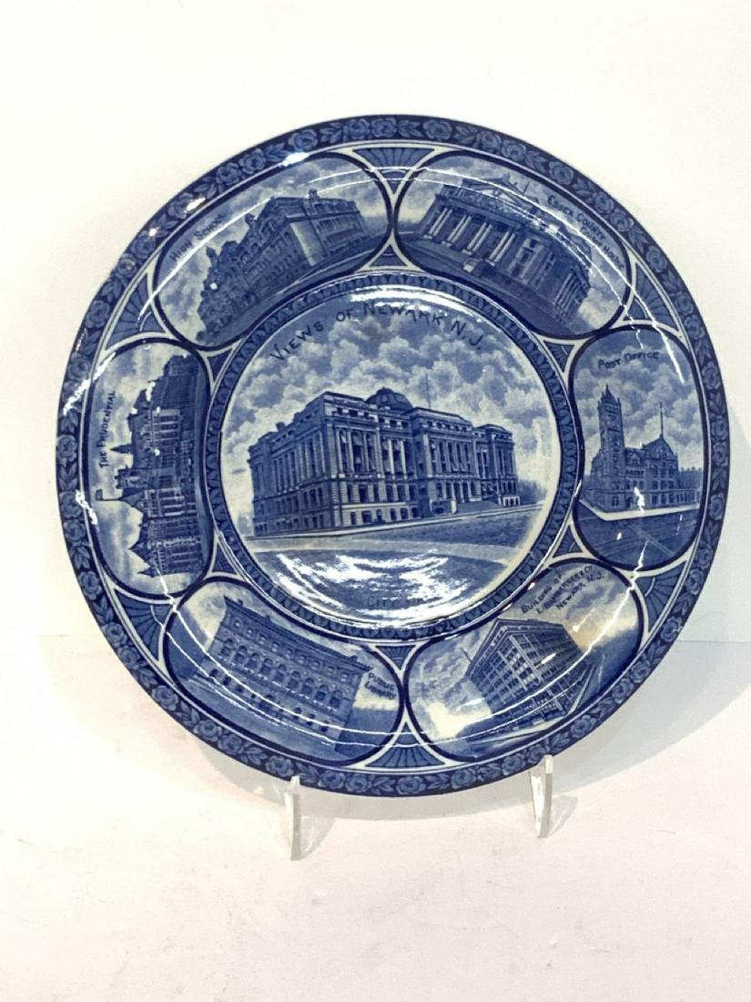 Newark New Jersey English Staffordshire Souvenir Plate (1 of 4)