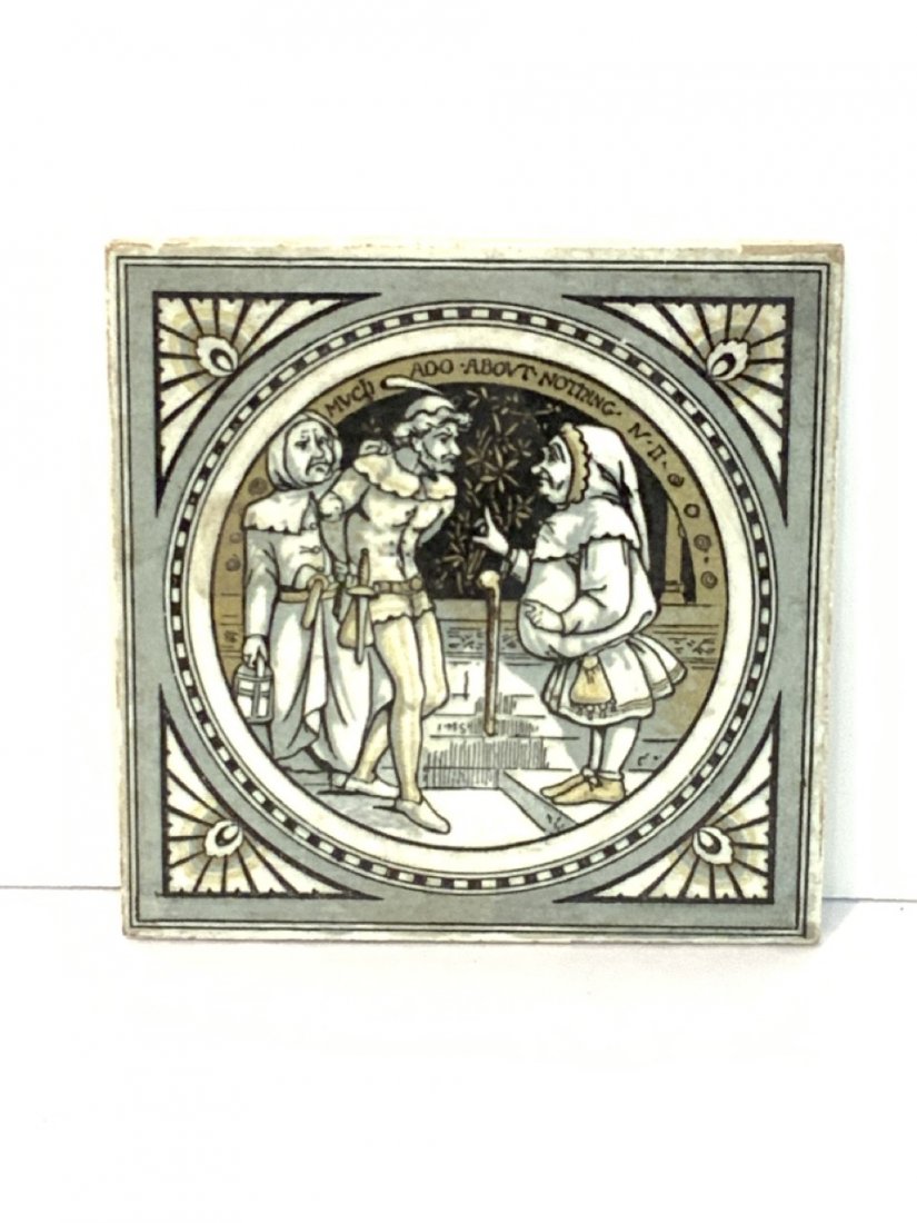 Shakespeare Series Minton Tile "Much Ado About.. (1 of 4)