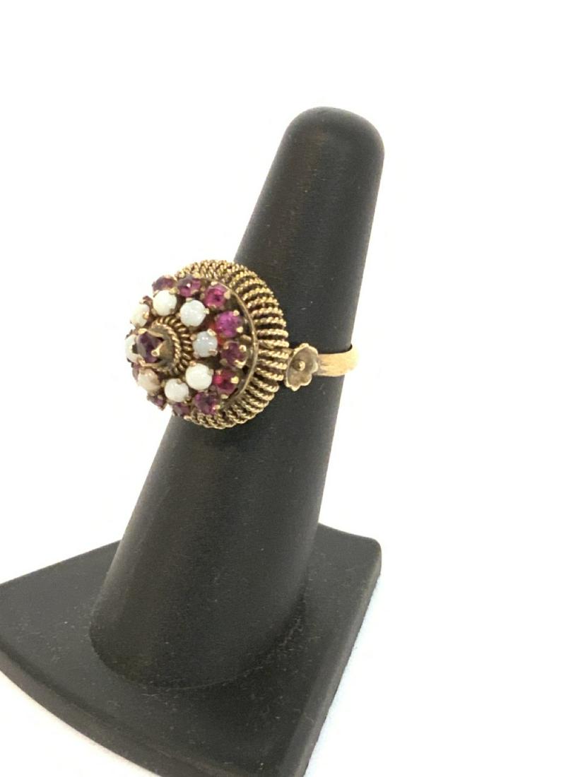 14k Ruby And Opal Tiered Ring (1 of 4)