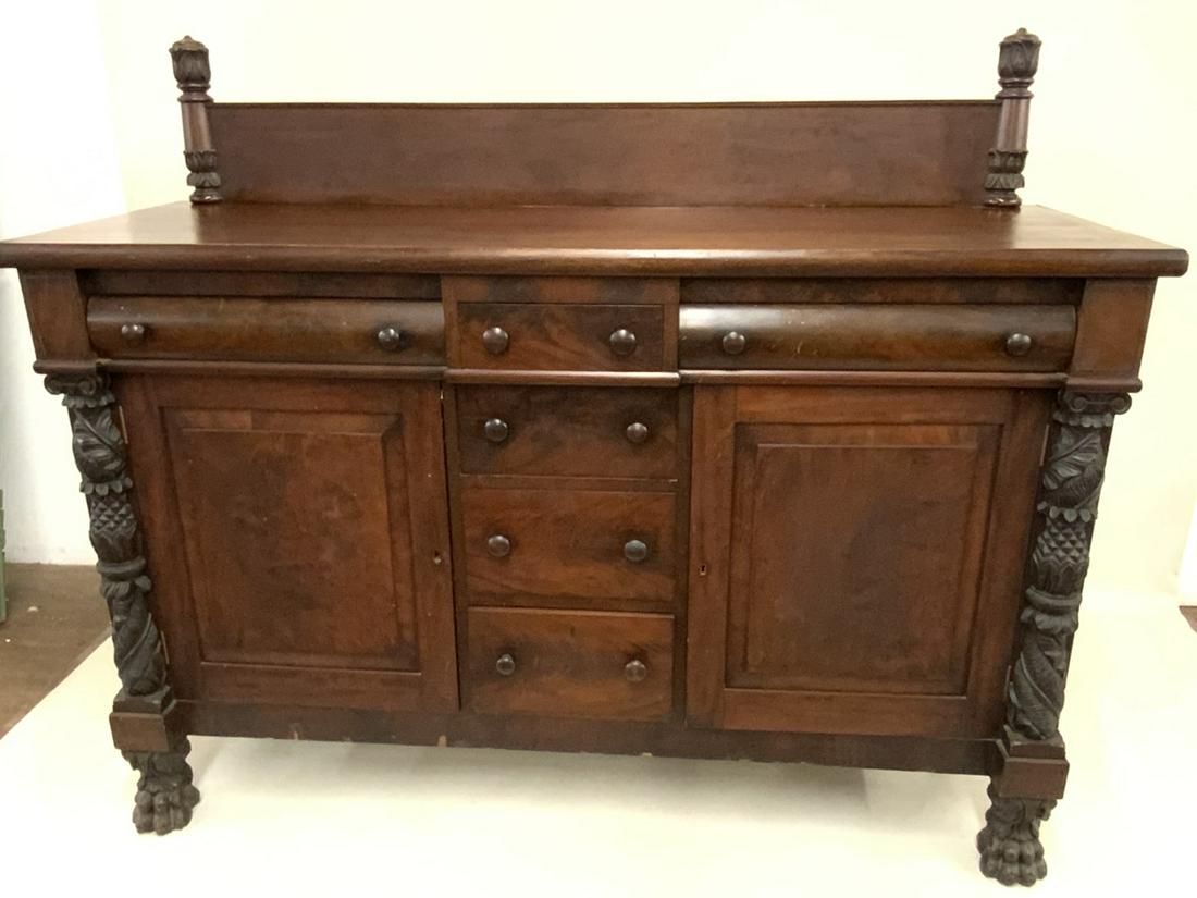 American Empire Period Mahogany Sideboard (1 of 6)