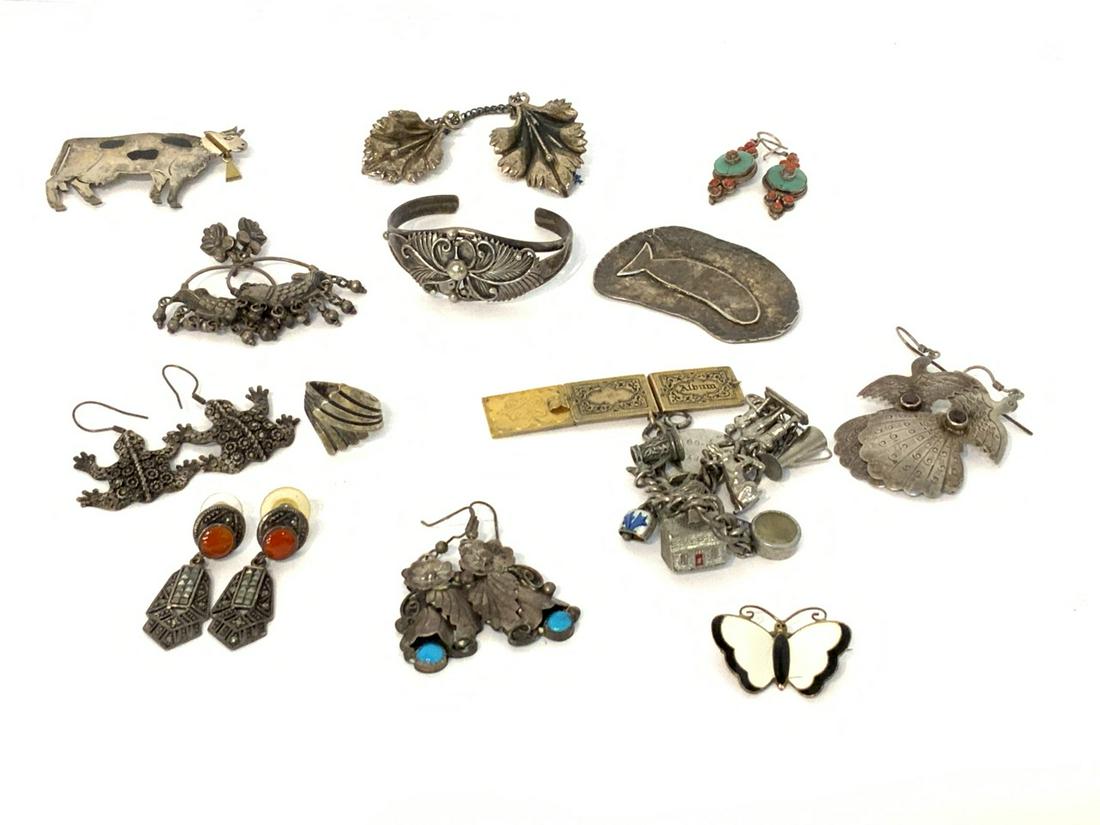 Estate Compiled Sterling Silver Jewelry Lot (1 of 5)
