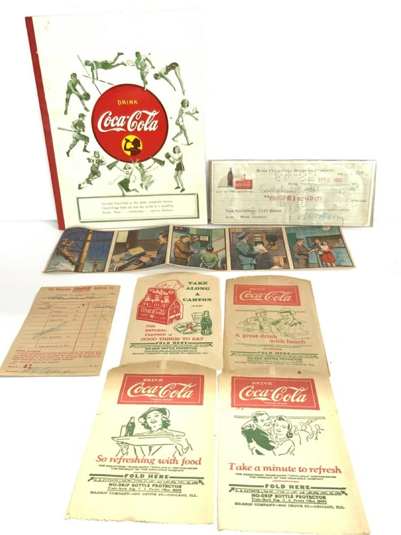 1930's -1950's Coca Cola Paper Ephemera (1 of 5)