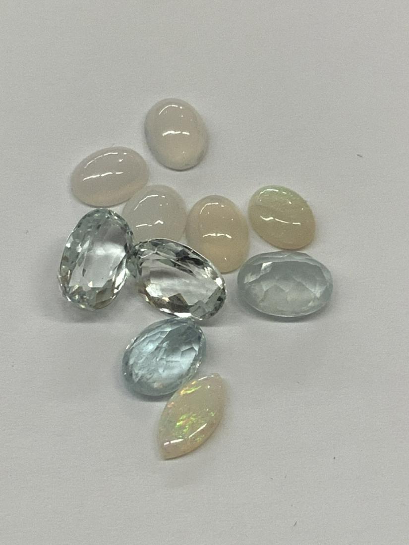Estate Loose Gemstones, Aquas, Opals Lot (1 of 2)