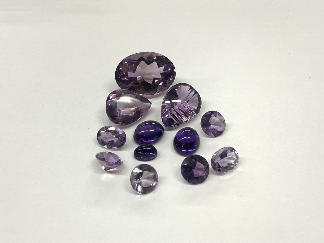 Estate Loose Amethyst Gemstones Lot (1 of 3)