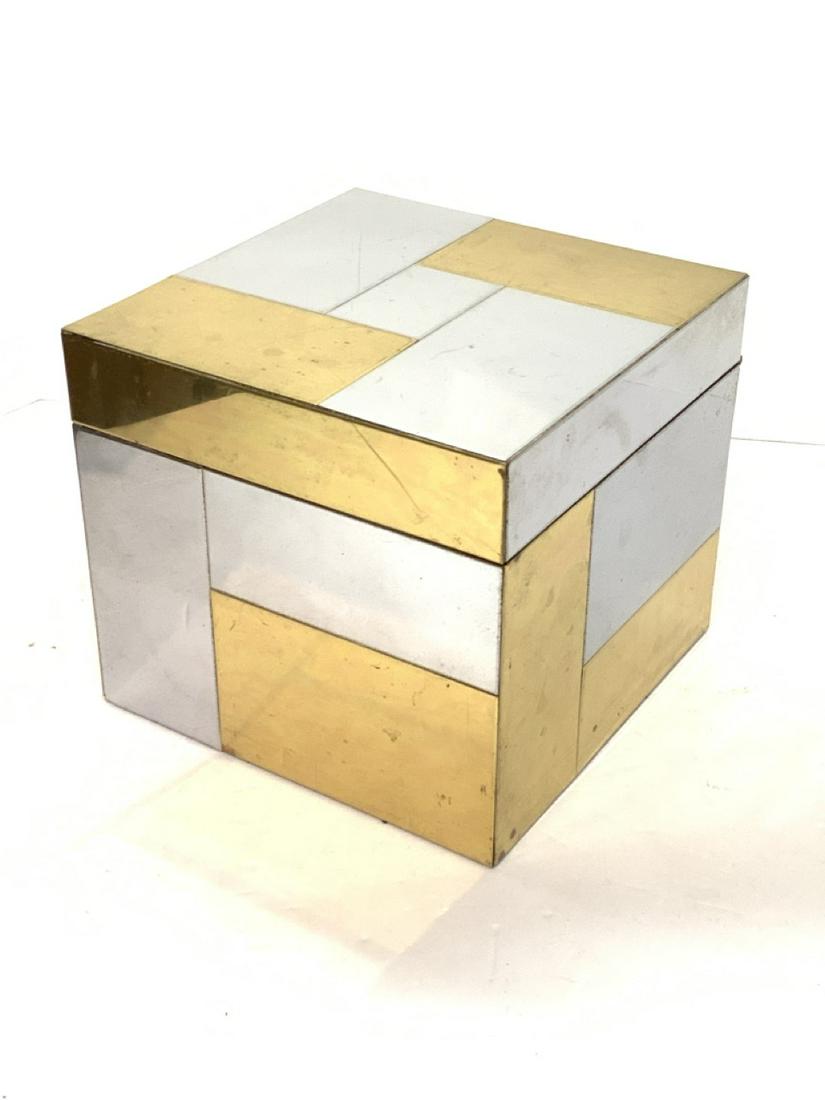 Paul Evans 70's  Brass & Chrome Ice Bucket (1 of 7)