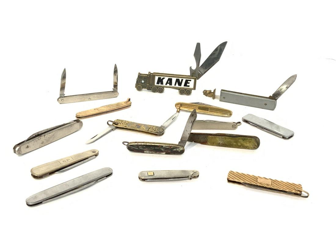 Fourteen (14) Compiled Estate Pocket Knives Group (1 of 6)