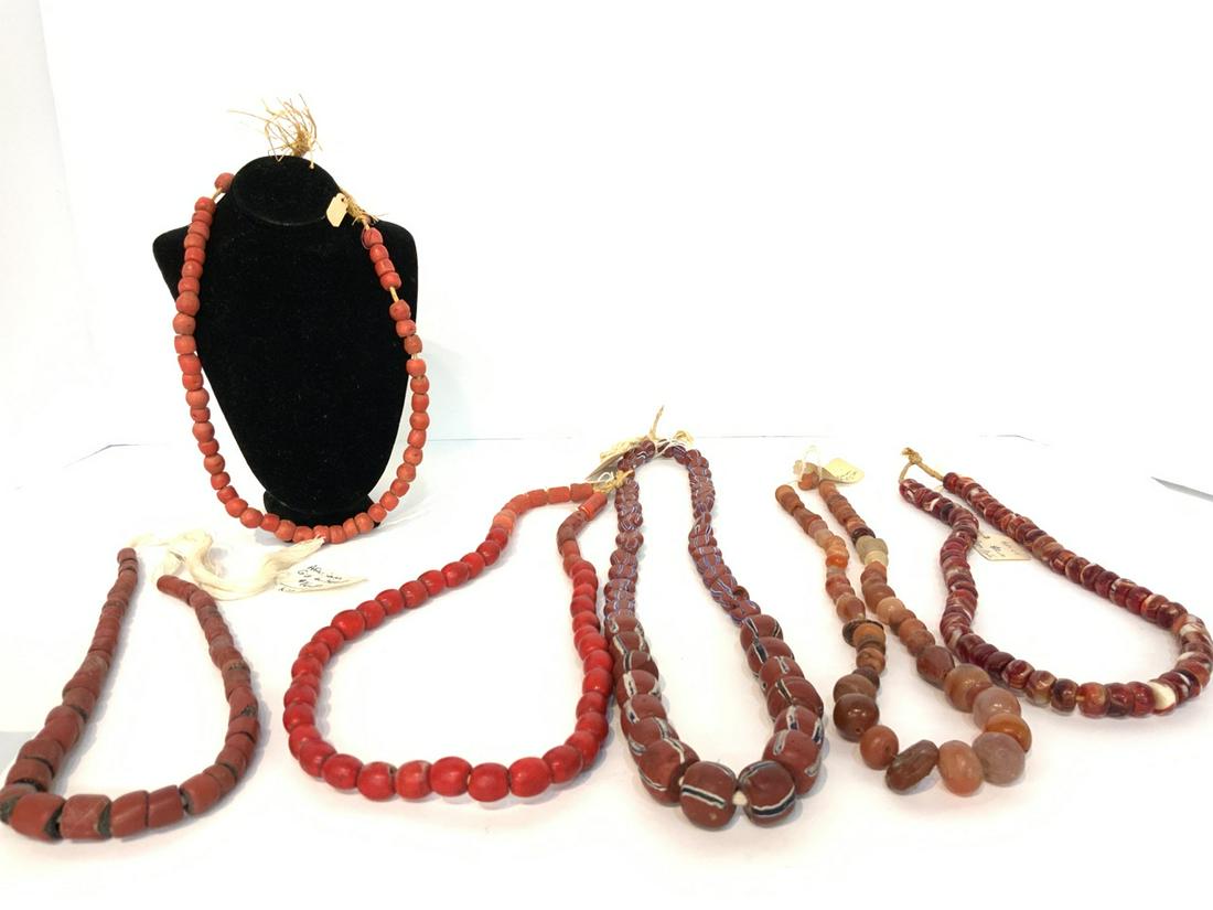 Carnelian And African Agate Trade Beads (1 of 7)