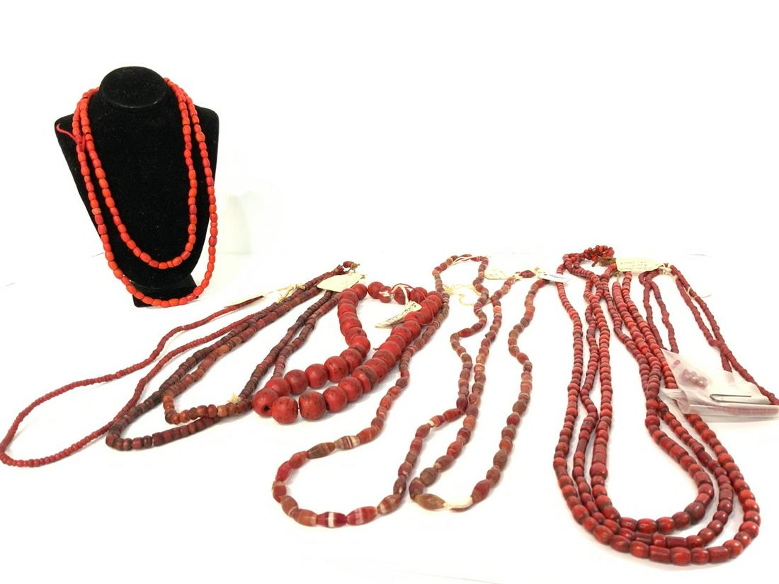 Lot of Red African Trading Beads (1 of 7)