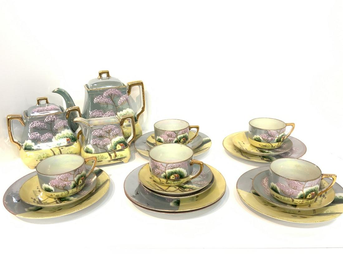 Japanese Lusterware Tea Set (1 of 4)