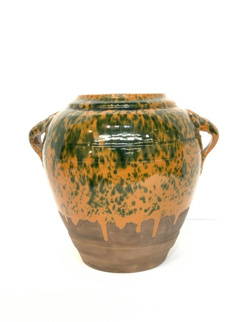 Double Handled American Earthenware Vase: Double Handled American Earthenware Vase Dimensions: 11” x 5”