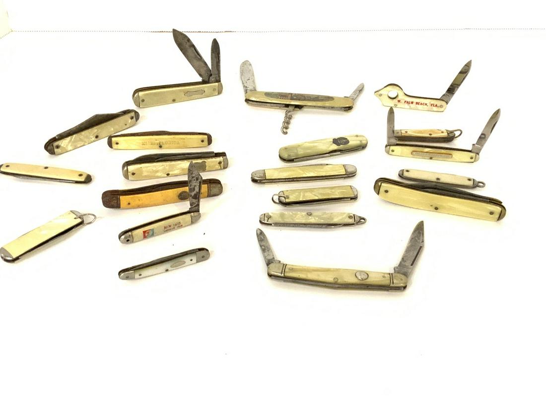 Twenty (20) Estate Compiled Pocket Knives (1 of 5)