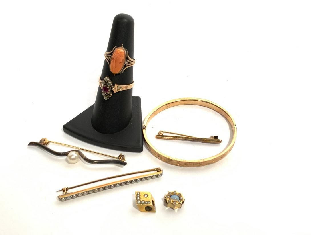 Estate Victorian Gold Jewelry Group 10k-14k (1 of 4)