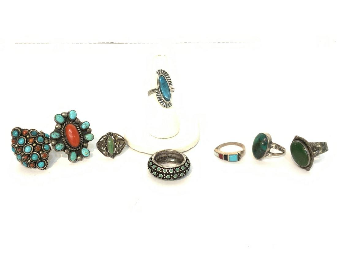 Estate Sterling Silver Ring Lot (1 of 6)