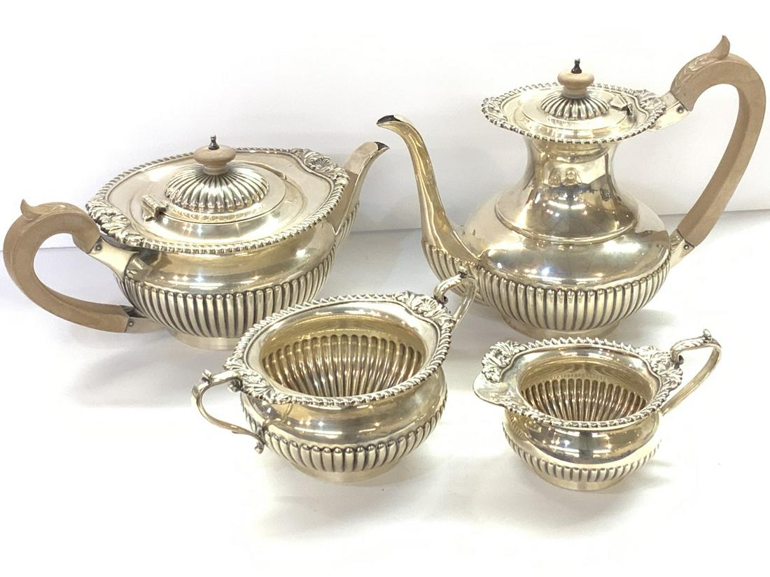 London Sterling Silver Tea Service, Israel Freeman & (1 of 7)