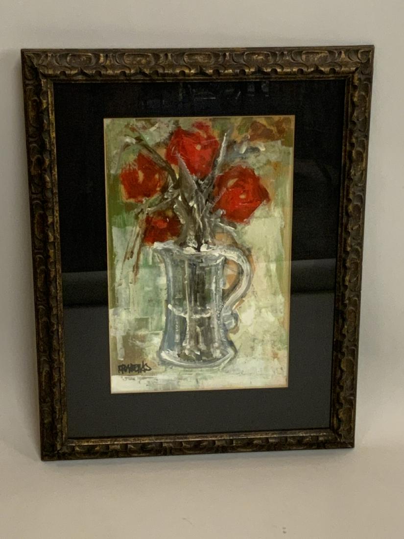 Jordi Bonas Still Life Oil Painting: Jordi Bonas (1937-2017) Oil on canvas Dimensions: 18" X 11" and 27" X 21 1/2" 1960's