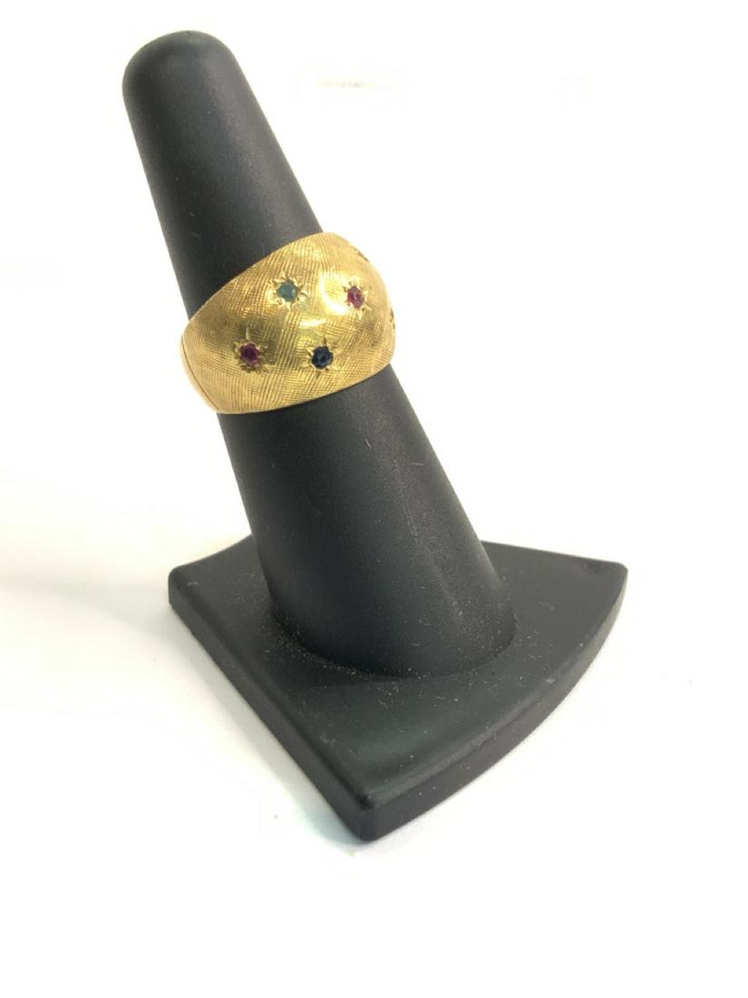 Bucherer Swiss Gemstone  18k 750 Gold Ring (1 of 5)