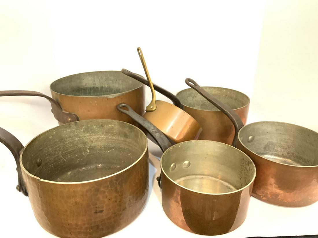 Six (6) Piece French Copper Cookware (1 of 7)