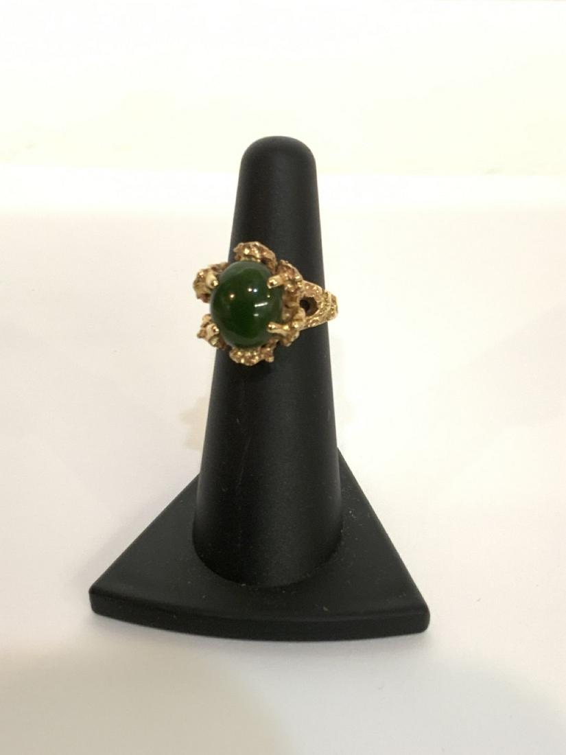 14k y.g. Jade Cluster Ring (1 of 3)