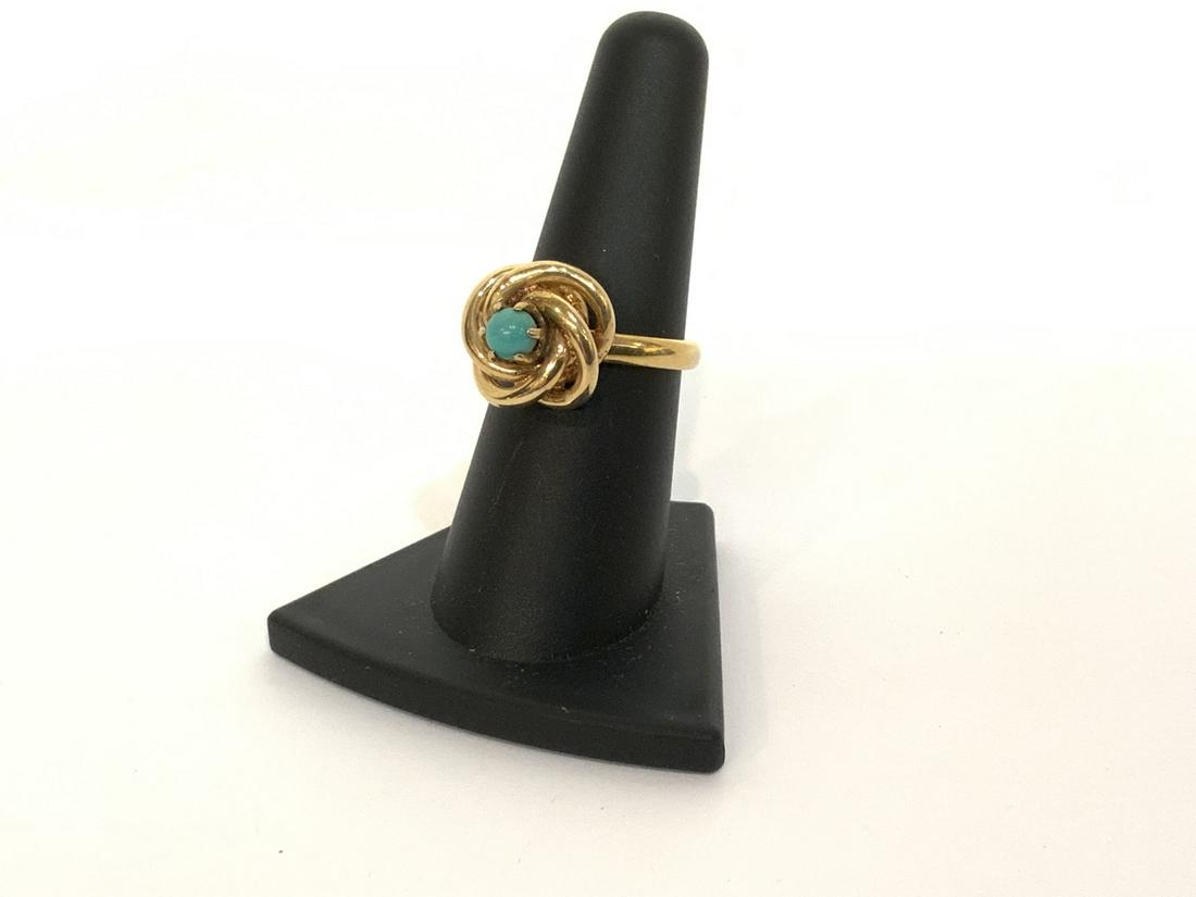 1920's Persian Turquoise 14k Gold Ring (1 of 4)