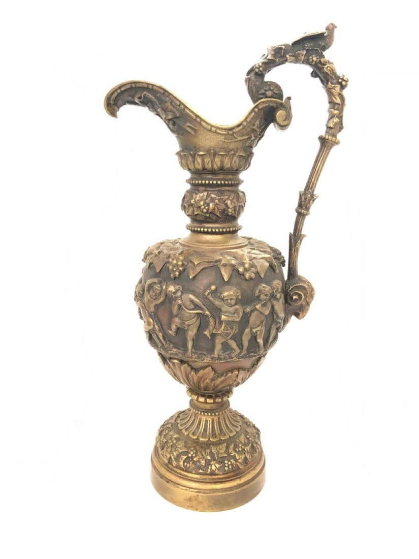 Monumental French  Bronze Neoclassical Ewer (1 of 10)