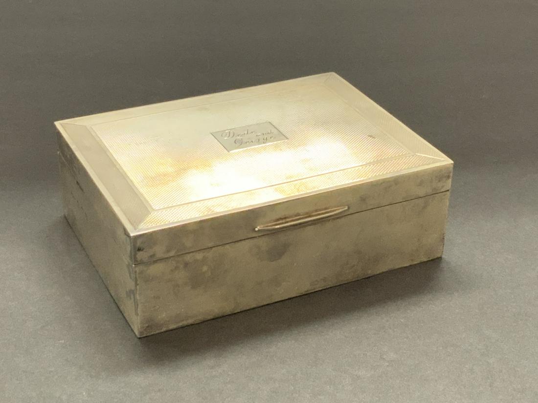 English Sterling Silver cigarettes box (1 of 5)