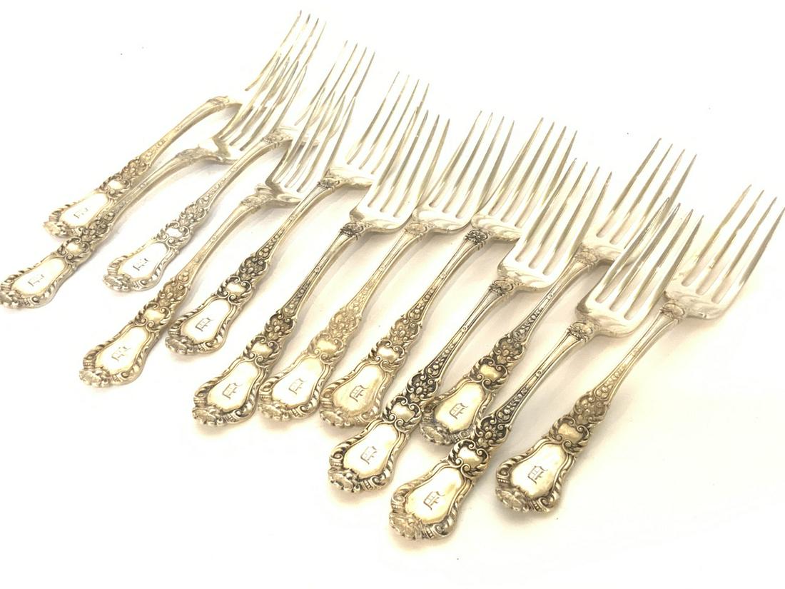 Set of 12 Gorham Sterling Silver Dinner Forks (1 of 3)
