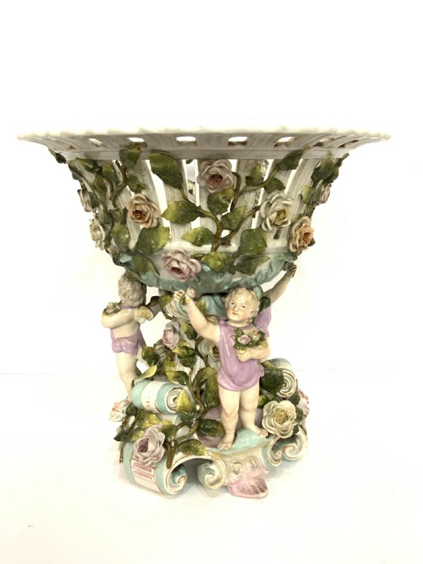 19th c. Large German Porcelain Centerpiece Bowl (1 of 12)