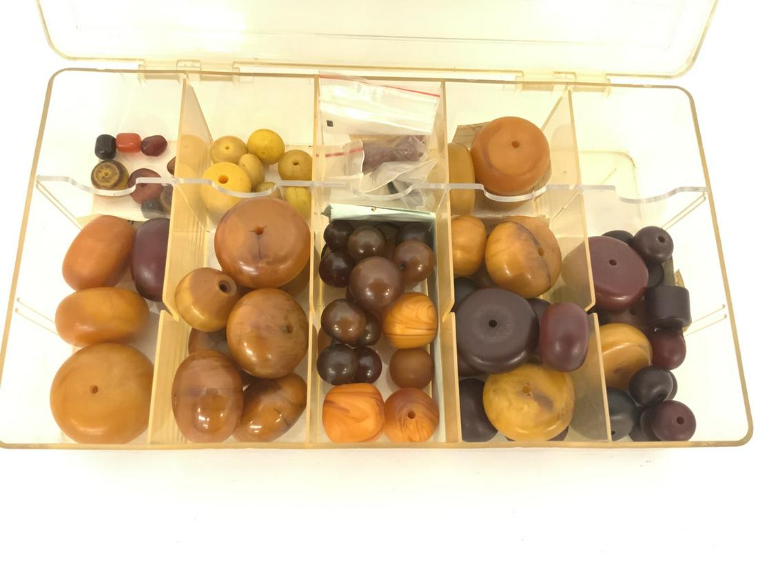 Compiled Box Collection Of African Trade Beads (1 of 4)