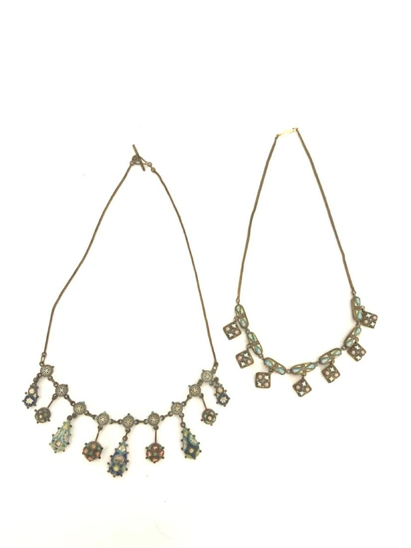 Two Antique Italian Micro Mosaic Necklaces (1 of 3)