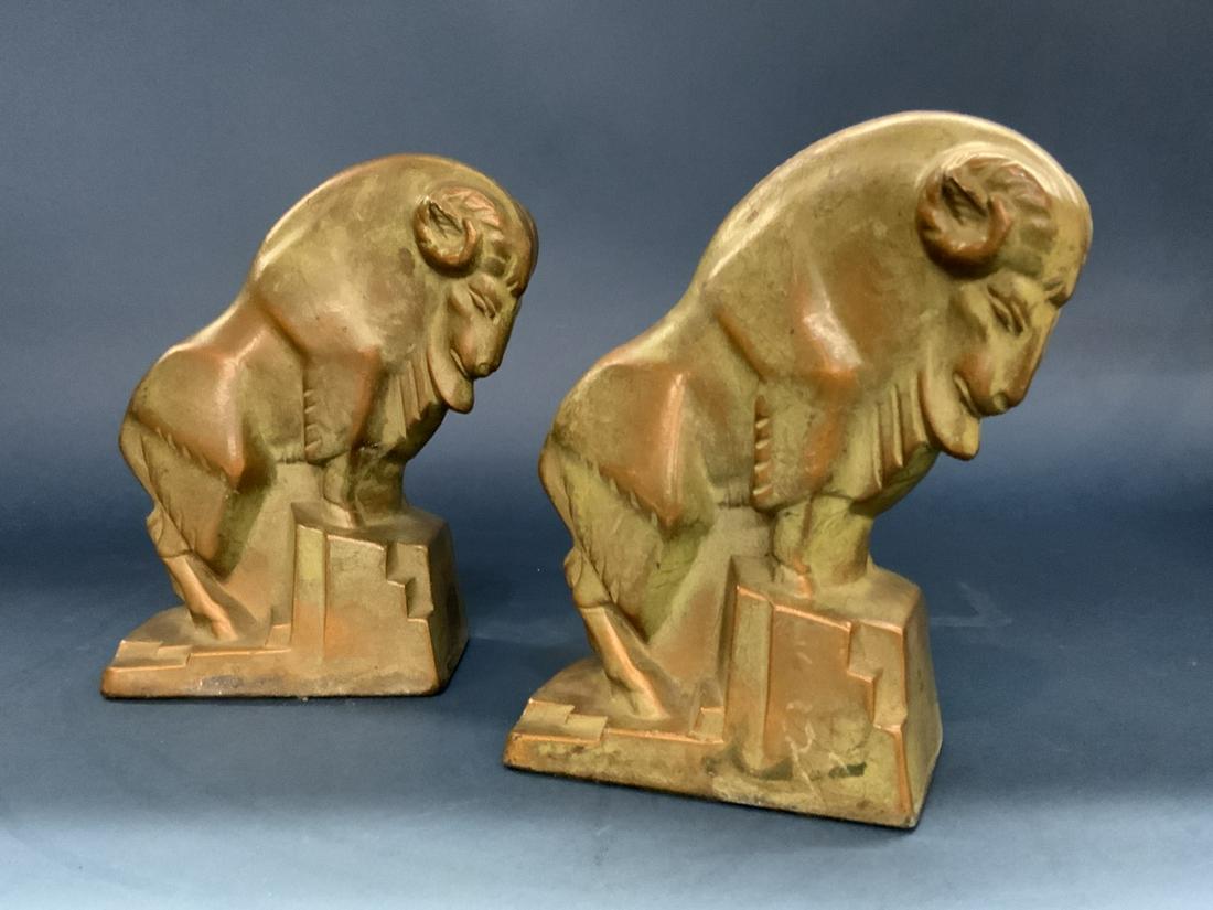McClelland Barclays Mountain Goat Bronze Bookends (1 of 7)