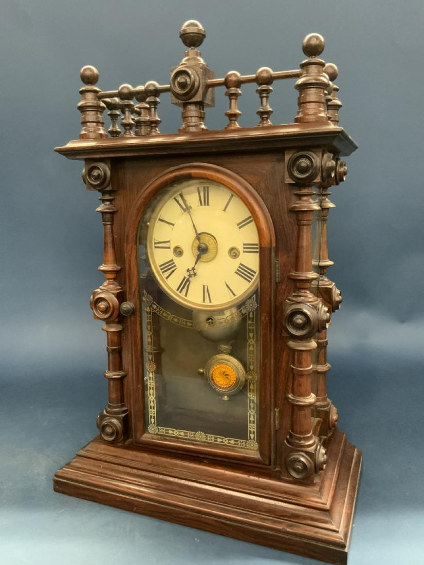 Gerster 8 Day by Welch & Co. Rosewood Clock (1 of 8)