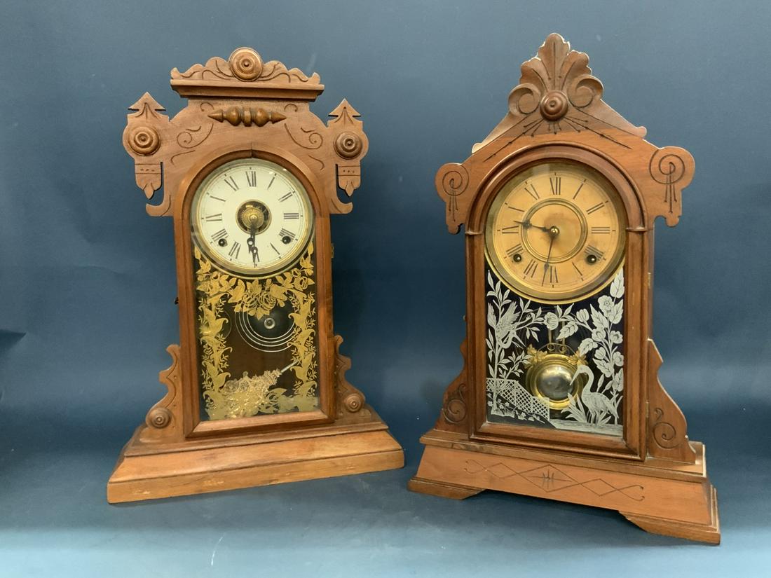 Two (2) Victorian Gingerbread Clocks (1 of 4)