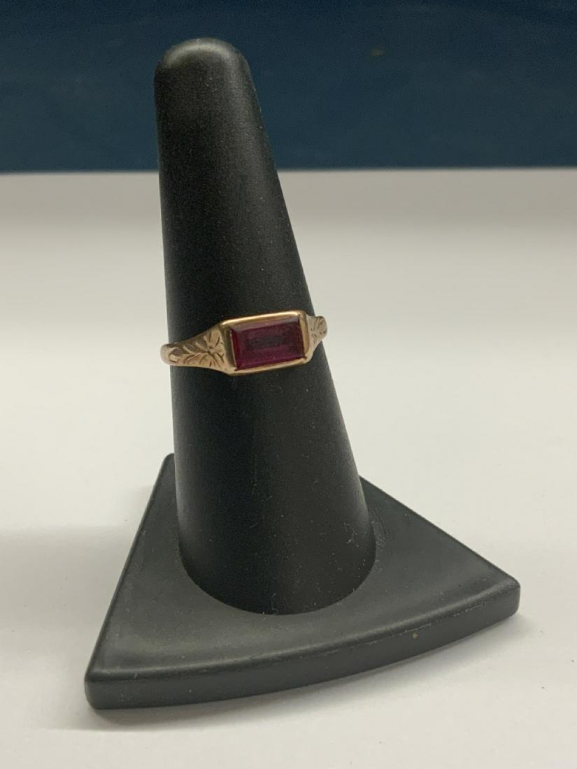 Antique 10K y.g. Ruby Ring (1 of 3)
