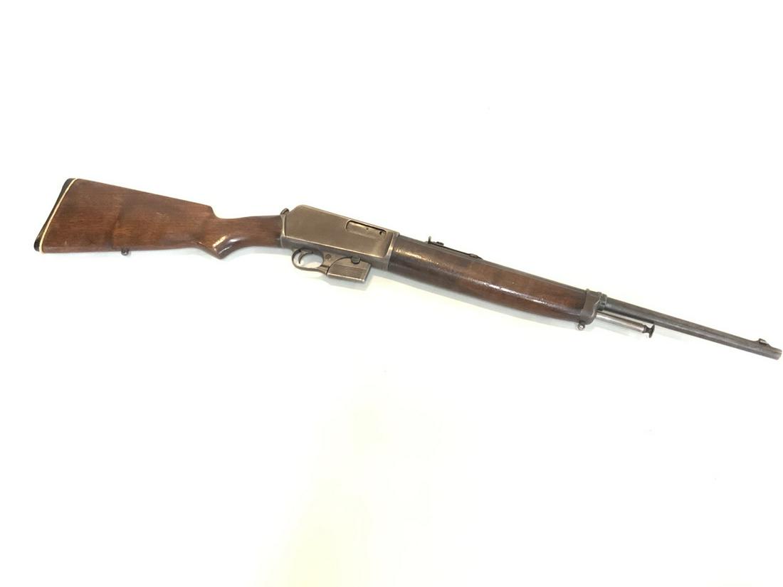 Winchester Model 1907 S.L. .351 Cal Rifle: Winchester Model 1907 S.L. .351 Cal Rifle Serial #: 14417 Stock Material: Walnut Action: Semi-Automatic Magazine Type: Clip Magazine Manufactured: 1907-1957 The Winchester Model 1907 S.L. .351 Cal Rif