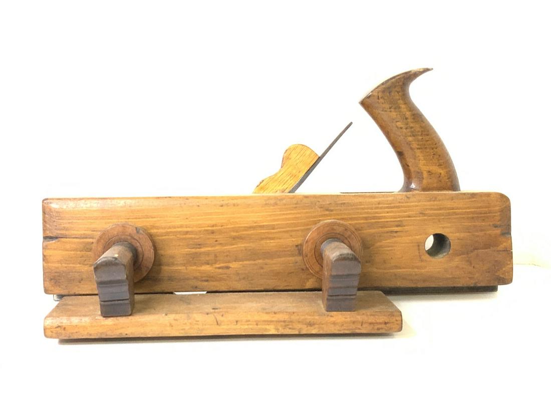 Williamsburg, Mass Antique Wood Plane: Williamsburg Mass antique wood plane. Dimensions: 14” x 6.5” x 7”