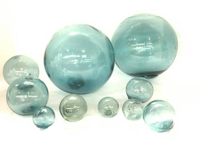 Japanese Aqua Glass Buoy Balls