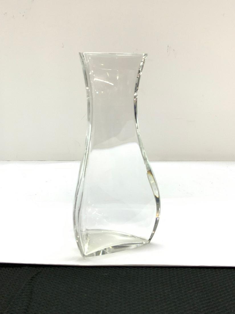 Baccarat Crystal Vase: Baccarat Crystal Vase Surface scratching at base.Dimensions: 8" X 4"