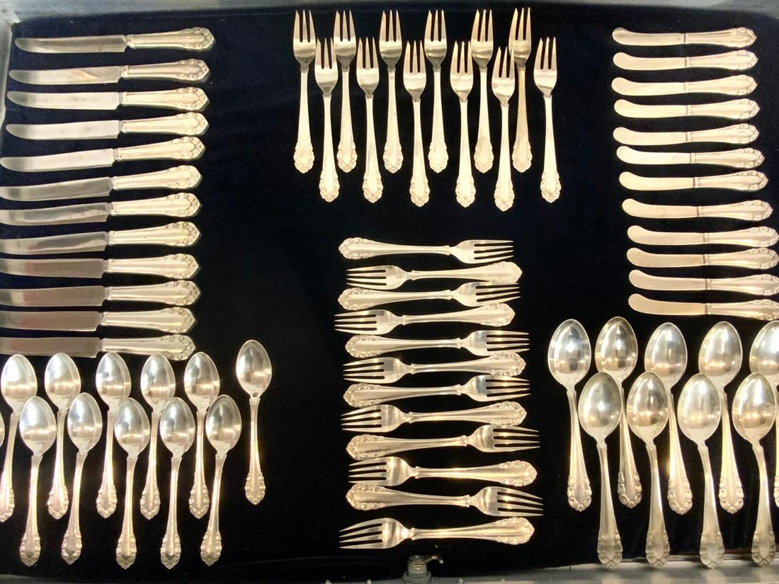 72pc.  Georg Jensen Lily Of The Valley Sterling Silver (1 of 9)