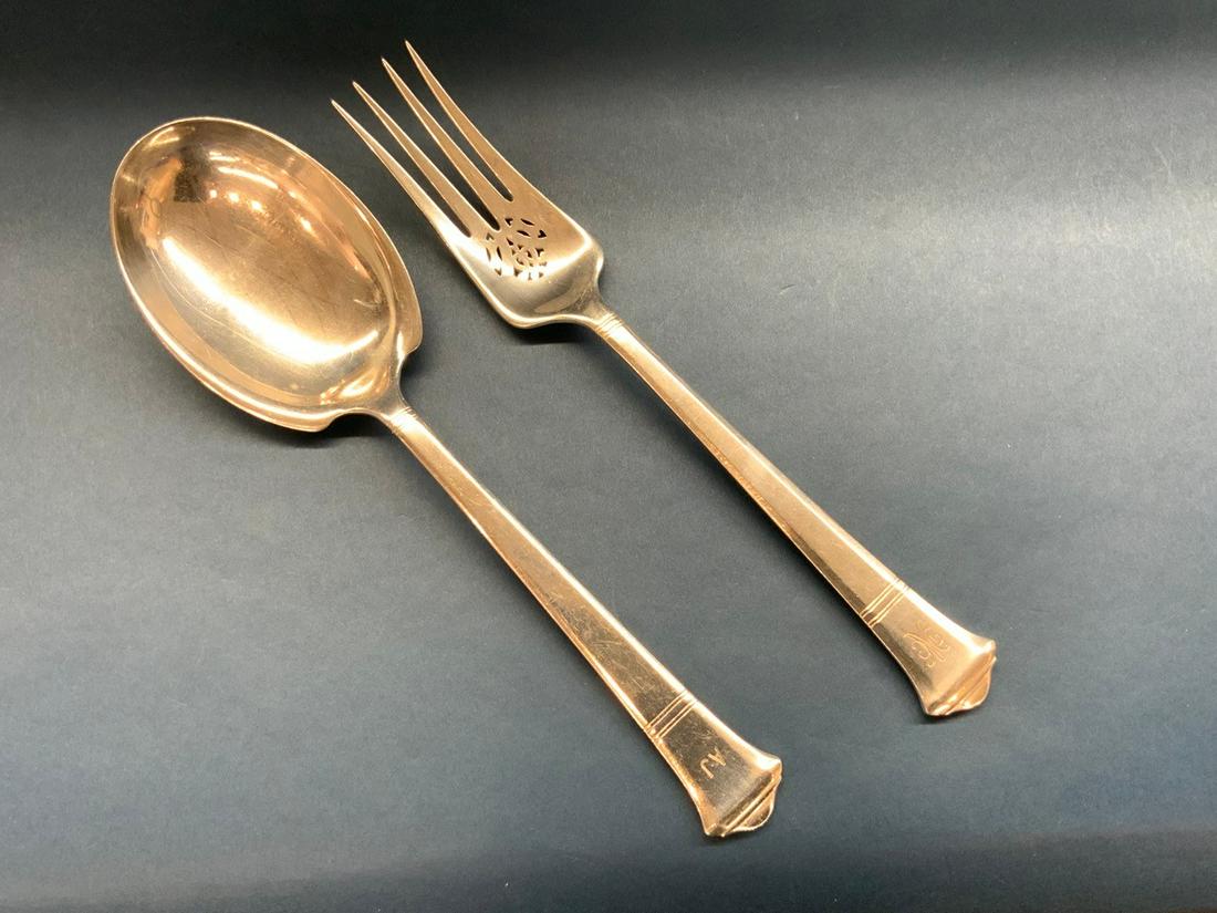 Tiffany & Co Sterling Silver Serving Spoon And Fork (1 of 3)