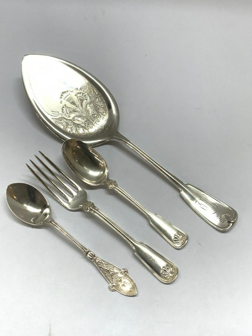 Four (4) Piece Tiffany Sterling Silver Flatware & (1 of 4)