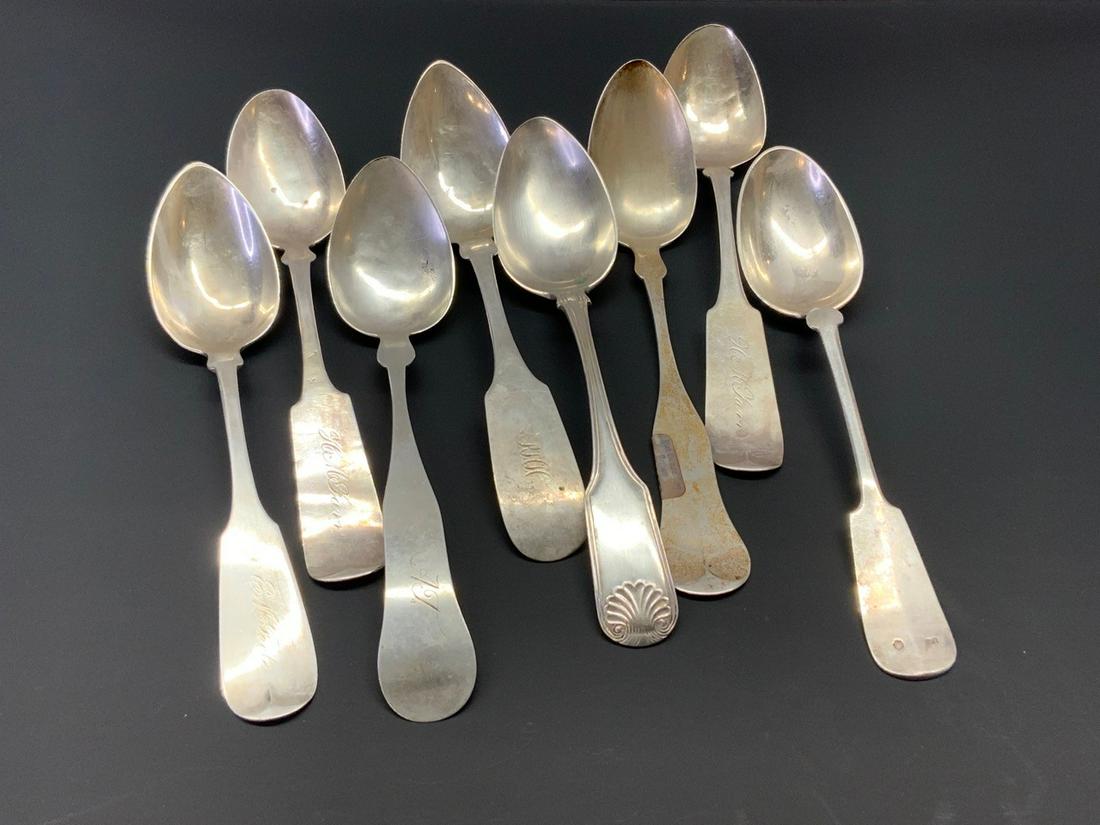 American Coin Silver Teaspoons Lot (1 of 5)