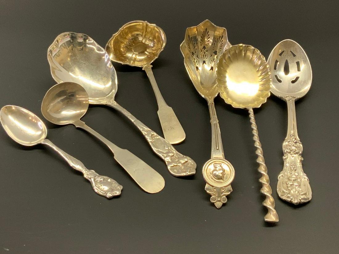 American Sterling Silver Victorian Fancy Serving Spoon (1 of 5)