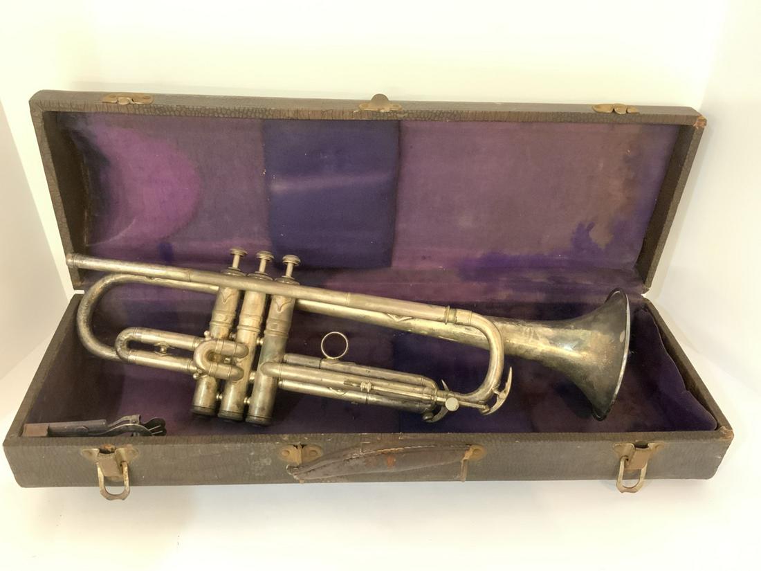 1926 Conn Nickel Silver Plated Trumpet (1 of 7)