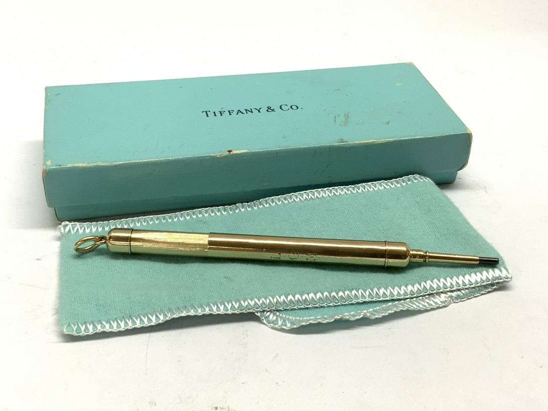 Tiffany & Company 14k Yellow Gold Pencil Pendant (1 of 6)