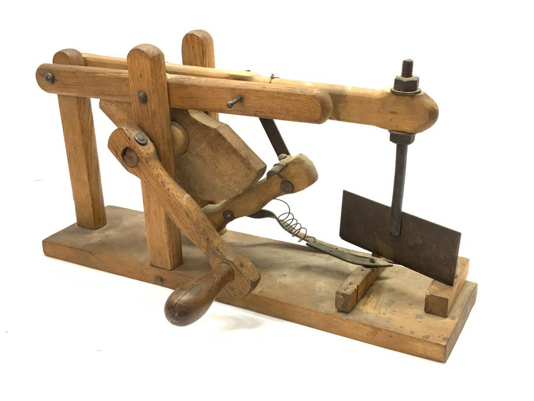 Guillotene/ Cigar Cutter Patent Model, Wooden (1 of 5)
