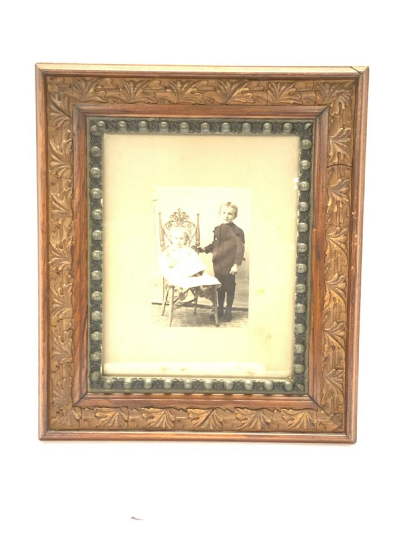 Antique Acorn & Leaf Victorian Picture Frame (1 of 5)